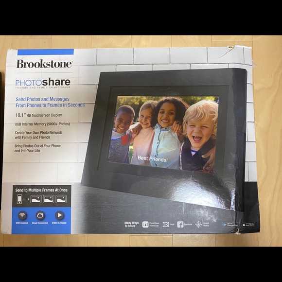 Brookstone Media Brookstone Photoshare Smart Digital Picture Frame